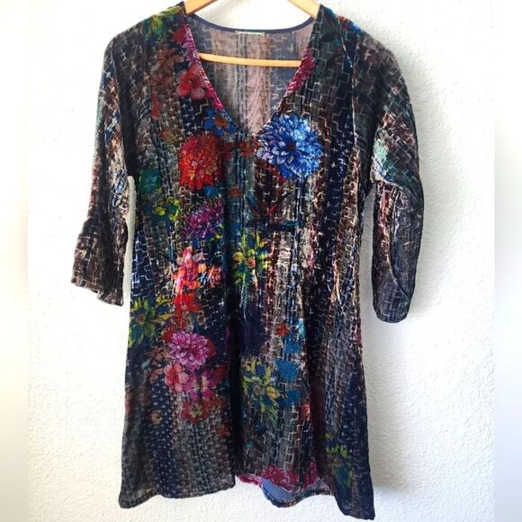 Floral Multicolor Women's Dress - Picture 1 of 9